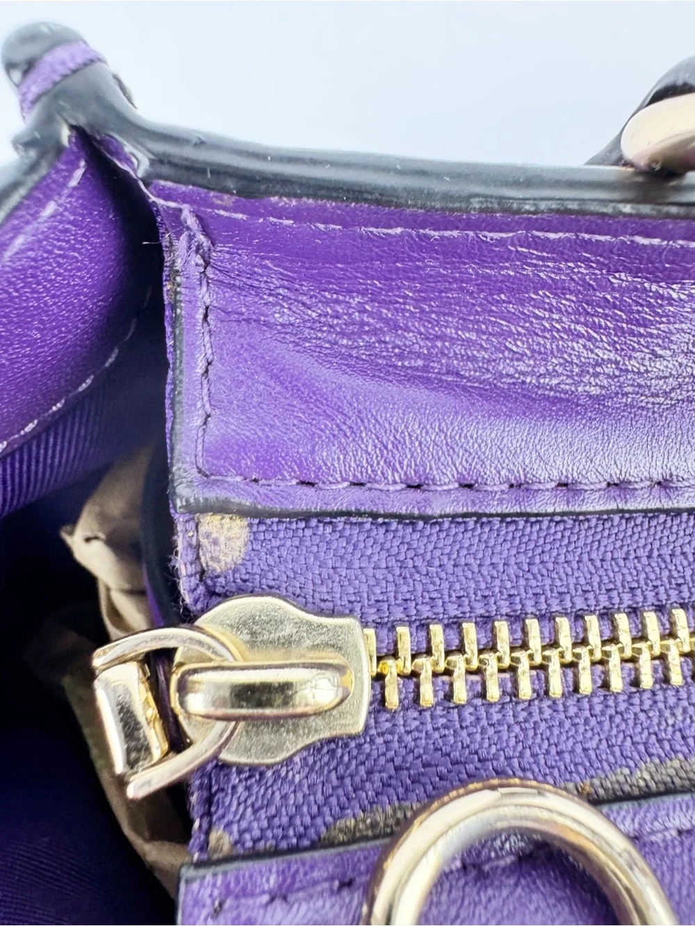 Coach purple leather